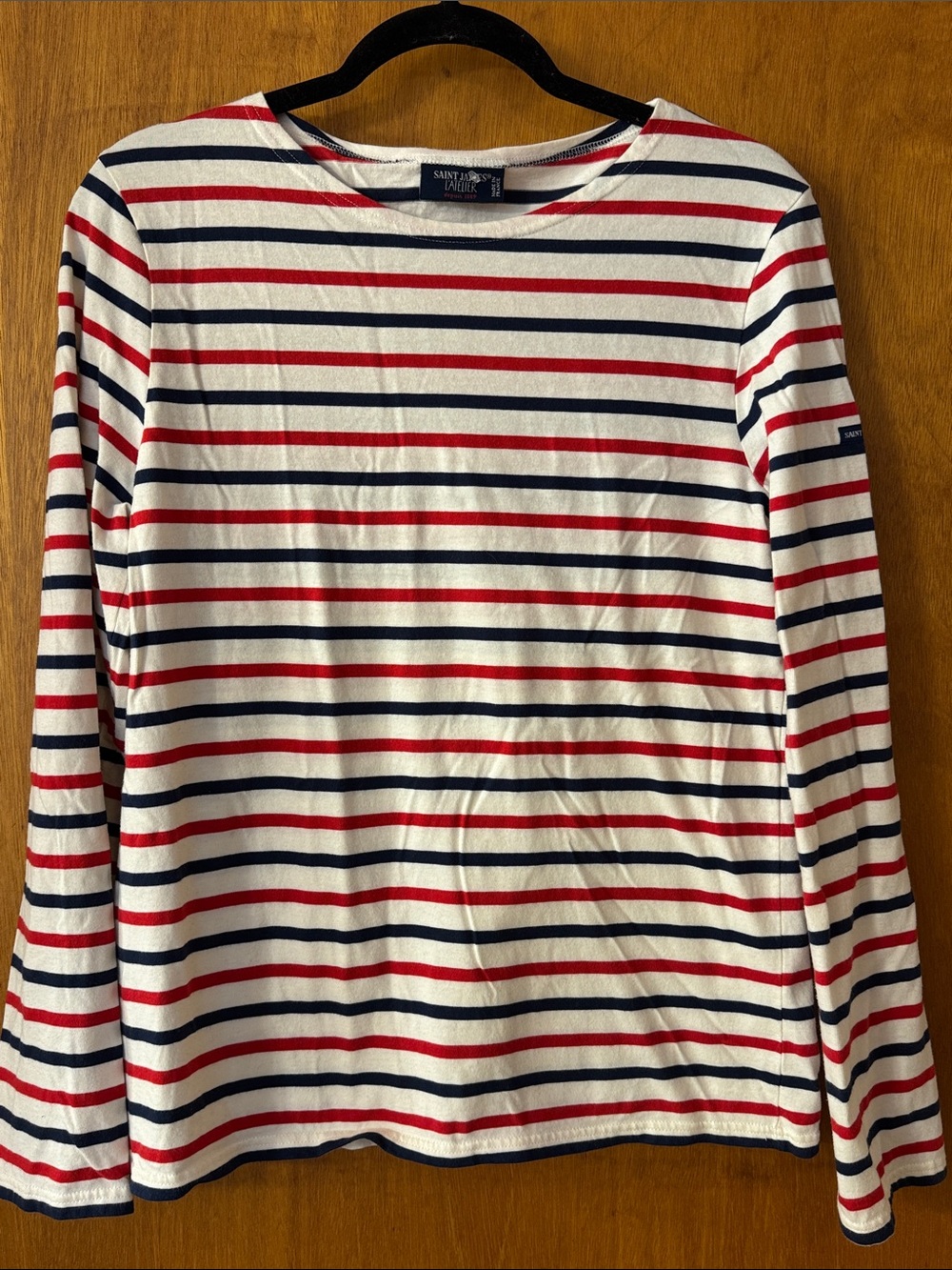 Saint James L’Atelier Minquidame Tri Sailor Striped Long Sleeve Shirt